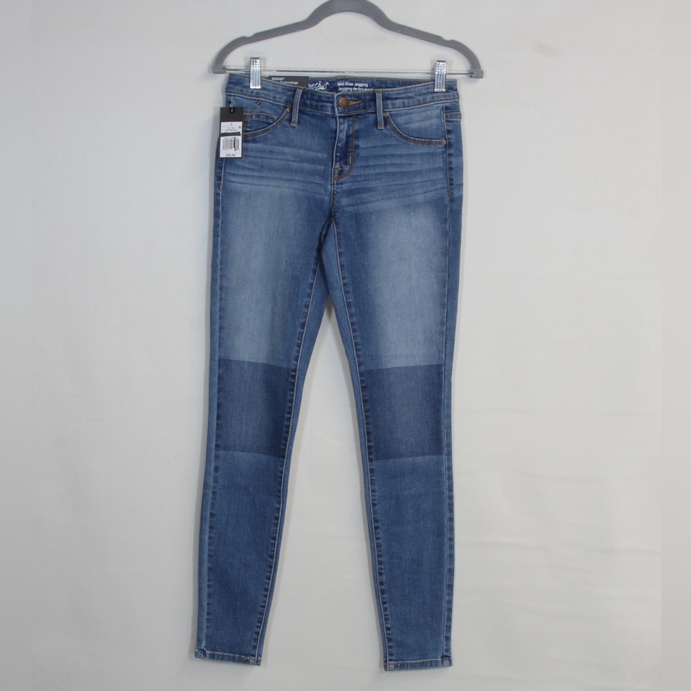 Mossimo Supply Co. Women's Medium Blue Mid Rise Long Skinny Jeans NWT